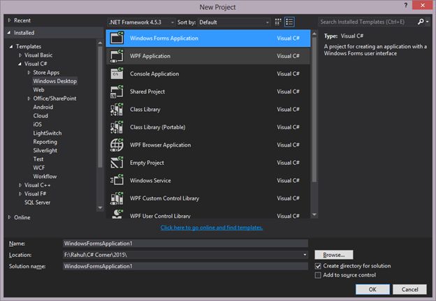 window form application
